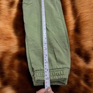 Green Cargo Sweatpants