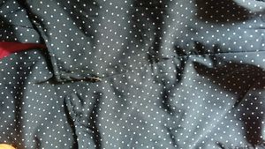 Navy Polka Dot Dress Jumpsuit