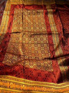 100% Pure Mulberry Silk Jamavar Himroo Saree