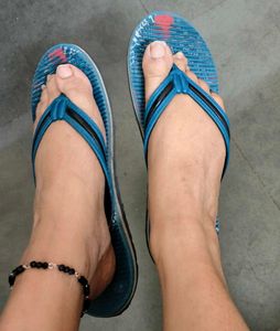 Blue Flip Flops