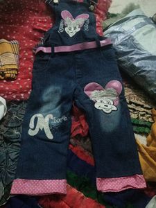 Beby Girl Denim Dungree.