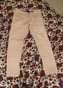 Khaki Straight Leg Chinos