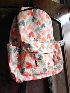 Heart Print Backpack