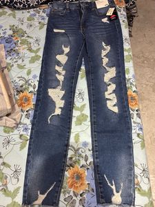 Distressed Denim Jeans - Size 4R