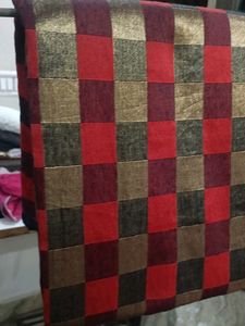 Elegant Checkered Saree