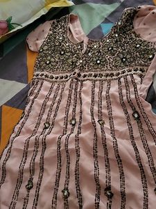 Embroidered Pink Dress
