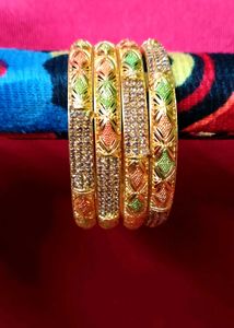 Set of 4 Gold-Tone Bangles