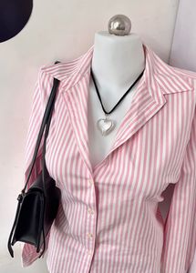 Pink Summer Striped Shirt