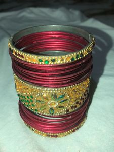 Bangle’s (set)Dark  Pink Colour &amp; Red Colou