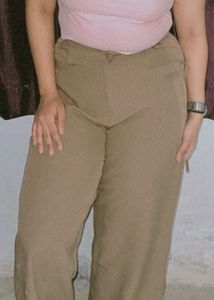 Khaki Wide Leg Pants