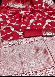 Red Banarasi Silk Saree