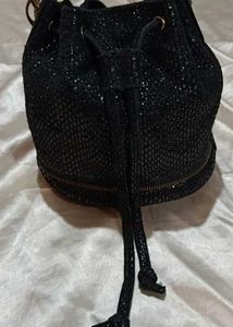 Black Bucket Bag