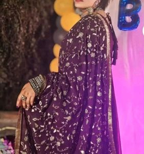 Purple 💜 Georgette Anarkali Dress For Women