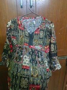 Printed Tunic Top