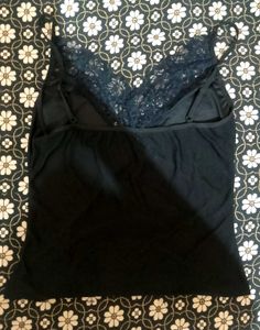 Lace Detailed Black Camisole