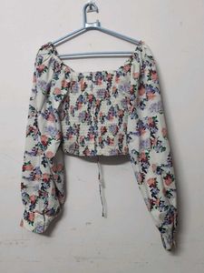 Floral Print Long Sleeve Top