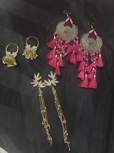 Earring Set - Bohemian, Dangle, and Hoops