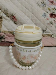 Cute Asthetic Glass Tumbler