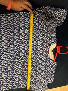 Blue Patterned Dress