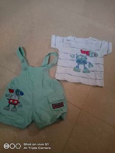 Dungree With T Shirt