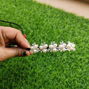 Floral Pearl Hairband (Combo Of 5)
