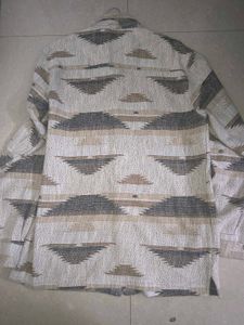 Patterned Button-Down Shirt