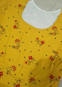Floral Gold Frock