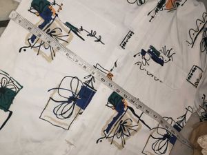 Patterned White Shirt