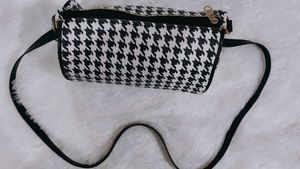 Black And Navy Blue  Hand Clutches For Women
