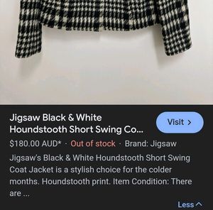 jigsaw black&amp;white blazer🖤🤍