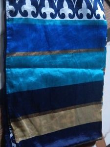 Blue Patterned Fabric