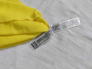 Zara Ribbed Tank Top - Sunny Yellow