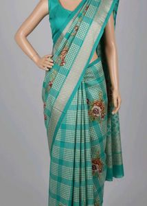 multicolored Floral Saree