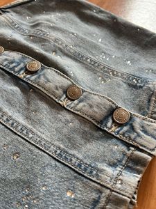 Denim Rhinestone bandeau Top