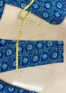 Blue Printed Kurti Set🦋🦋