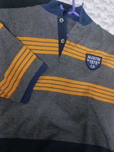 Striped Polo T-Shirt