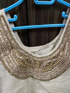 New Organza Golden Suit