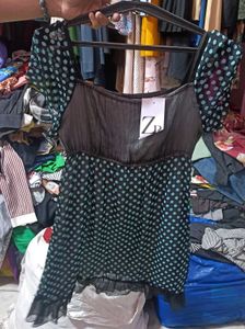 Polka Dot Ruffle Y2k Vintage Top