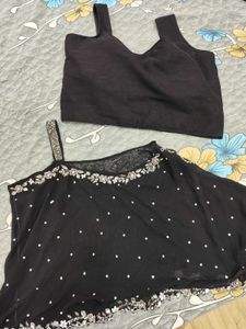 Designer Black &amp; Silver Embellished Set