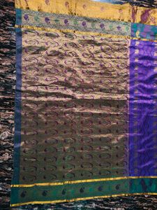 Pure silk Purple Kanchi Saree