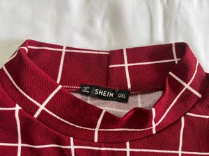 Chic Checkered Co-ord Set With Pencil Skirt