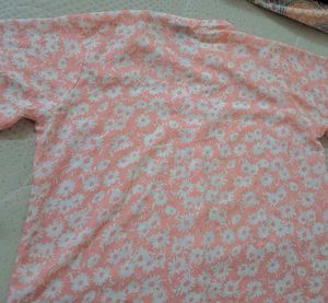 Floral Print Button-Down Top