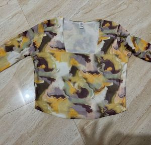 Yellow Crop Top