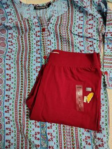 Combo Of New Kurti &amp; Leggings