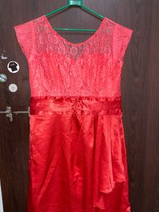 Sexy Red Lace Party Dress