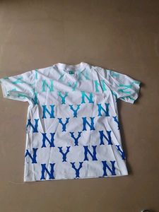 White Shirt  For Men With Overall Design
