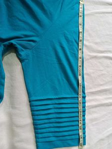Blair Teal Striped Sleeve T-Shirt