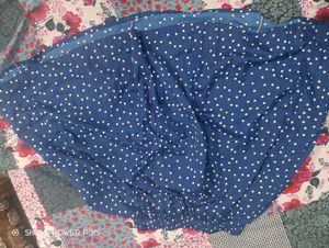 Blue Polka Dot Skirt