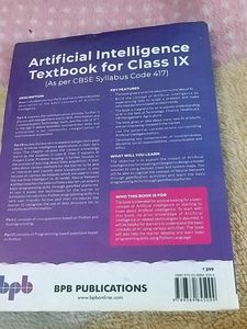 Artificial Intelligence Text Book Class 9th Cbsc