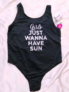 Girls&#39; Black Swimsuit -